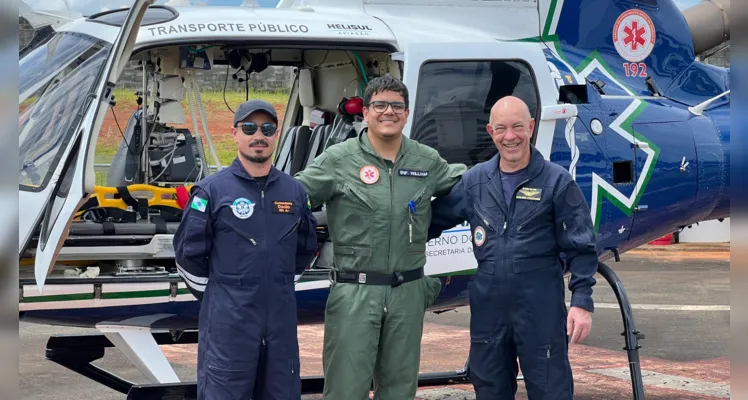 Adolescente fica ferido após grave acidente; aeromédico acionado