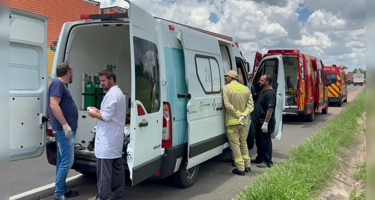 Vítima foi  foi encaminhada em estado grave para o Hospital Regional. 