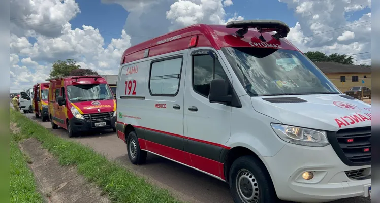 Vítima foi  foi encaminhada em estado grave para o Hospital Regional. 