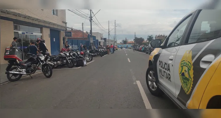 Após a manifestação, motociclistas se dirigiram até a capela da funerária Prever, onde o corpo de Willian está sendo velado