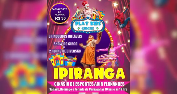 Palhaço Picolé realiza espetáculo circense em Ipiranga
