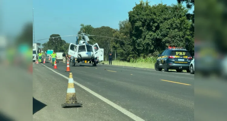 Grave acidente com óbito interdita BR-373 nesta sexta