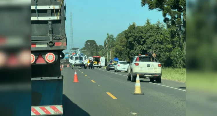 Grave acidente com óbito interdita BR-373 nesta sexta