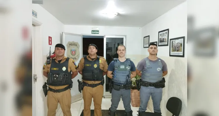 Operação conjunta das equipes da Polícia Militar de Sengés e de Itararé (SP) logrou êxito em capturar o suspeito. 