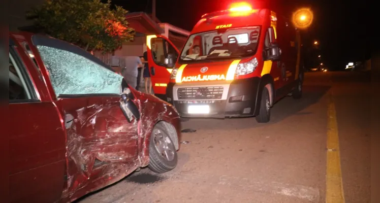 O condutor do Gol e a passageira do Corsa não se feriram.