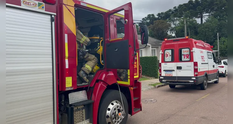 Equipes dos Bombeiros e do Samu estão no local