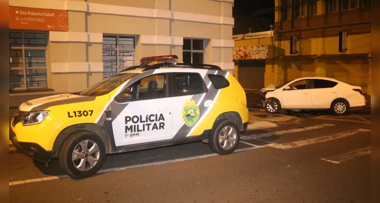 Acidente foi na esquina das ruas Dr. Colares e Santos Dumont