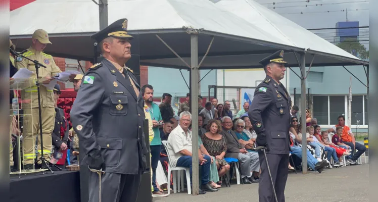 O Tenente-Coronel Guimarães Ferreira, a partir de agora, assumirá o setor pessoal do Grupamento de Bombeiros de Curitiba.