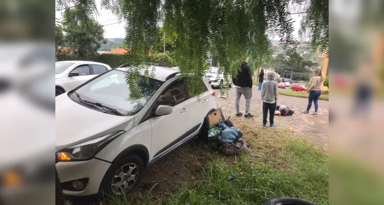 Acidente na Vila Estrela deixa motociclista ferida