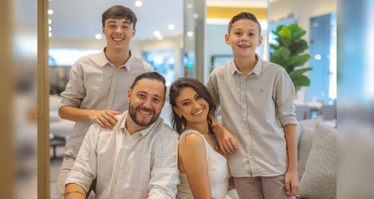Flavio Gorte, Nane Ferraz Gorte e João Pedro Gorte e Murillo
Gorte
