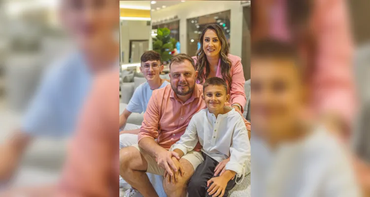 Rafael, Evelise, Leonardo e Gabriel Ornat