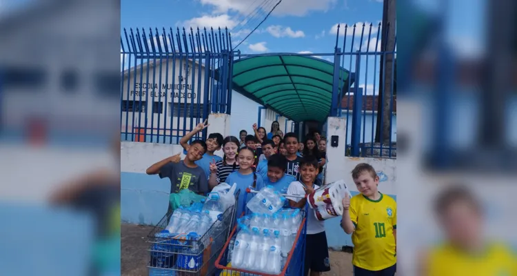 Veja as imagens da ação solidária dos estudantes e todo o trabalho feito sobre o tema central.