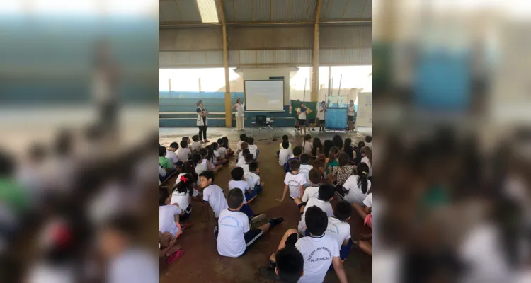 Desenvolvimento das ações iniciaram em sala e puderam ser apresentadas na escola.