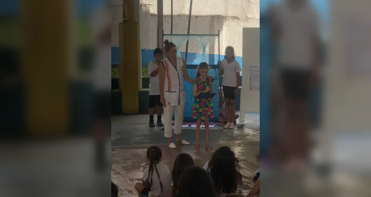 Desenvolvimento das ações iniciaram em sala e puderam ser apresentadas na escola.