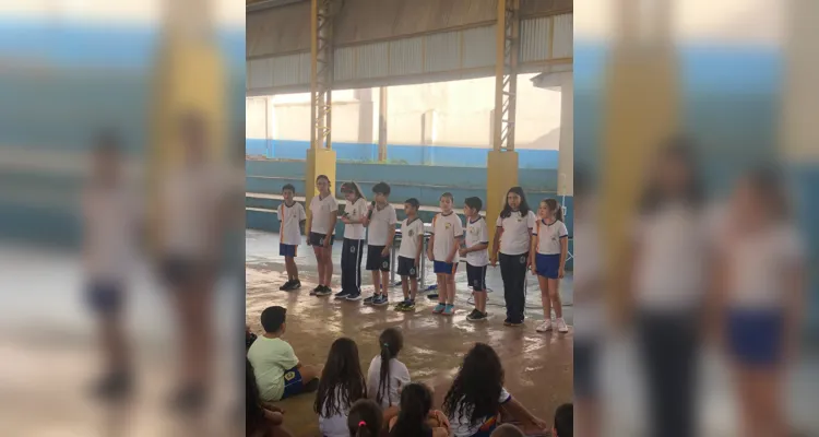 Desenvolvimento das ações iniciaram em sala e puderam ser apresentadas na escola.