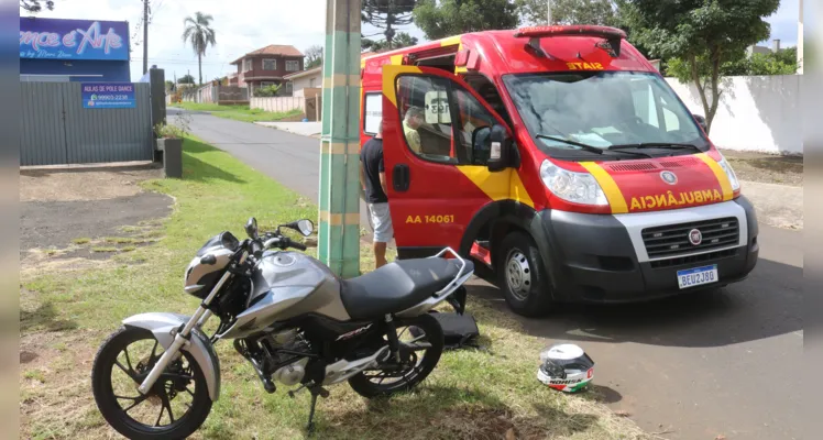 Motociclista colide contra carro e mobiliza equipe de resgate em PG