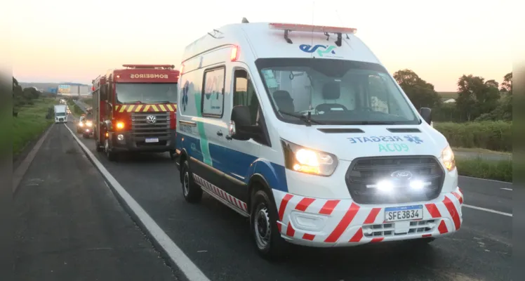 Concessionária EPR Litoral Pioneiro também esteve no local.