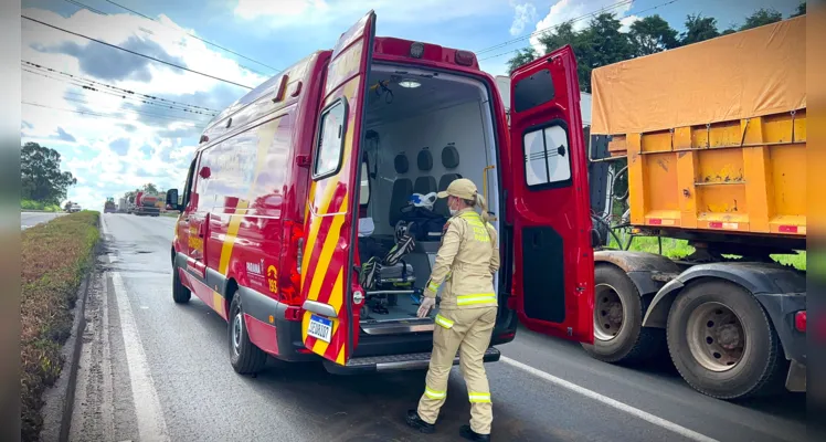 Vítima foi encaminhada à UPA Santa Paula, em Ponta Grossa.