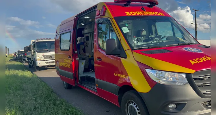 Equipe do Corpo de Bombeiros foi acionada para a ocorrência.