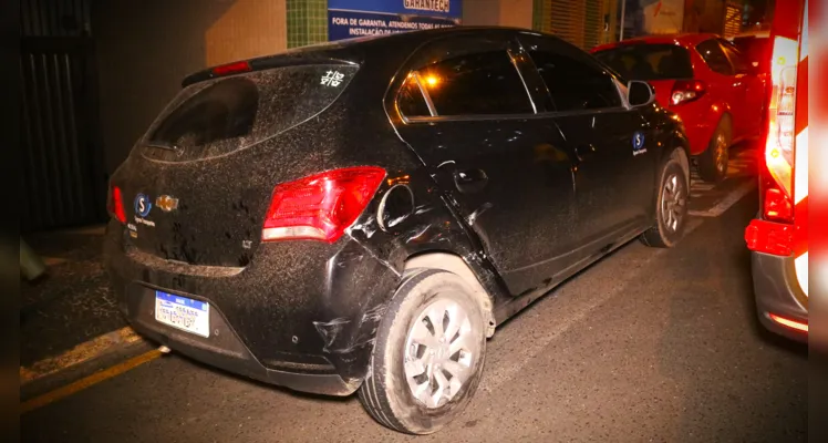 Chevrolet Onix esteve envolvido no acidente de trânsito.