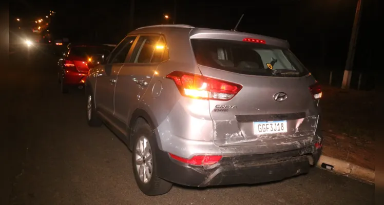 Hyundai Creta foi outro carro que se envolveu no acidente.