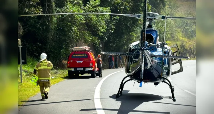 Imagens aéreas mostram dimensão do grave acidente em Tibagi