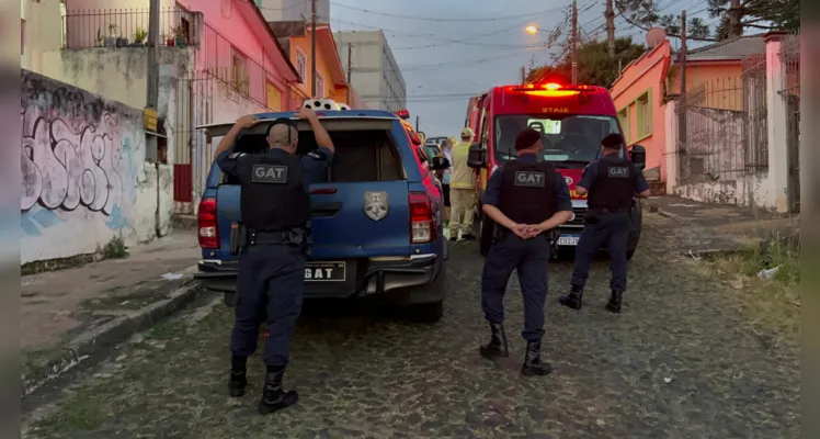 Equipes de segurança estiveram na rua Aviador Frare Batista.