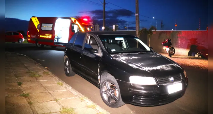 Fiat Stilo se envolveu no acidente de trânsito.