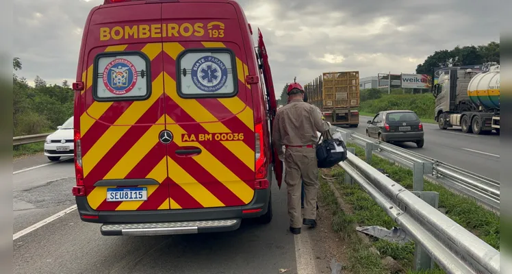 Corpo de Bombeiros foi mobilizado para atendimento.