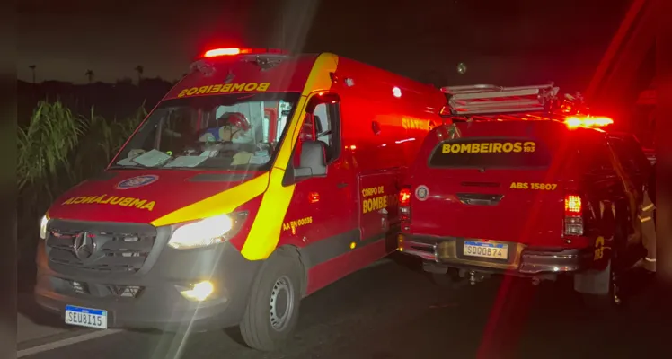 Corpo de Bombeiros foi acionado para a ocorrência.