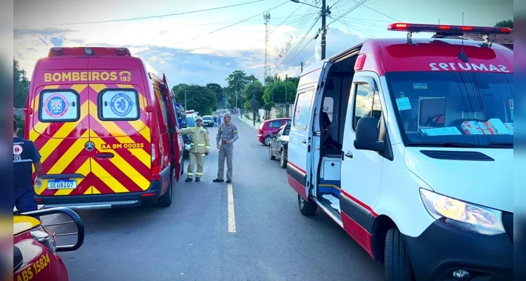 Equipes de socorro foram acionadas no fim da tarde desta terça-feira (9).