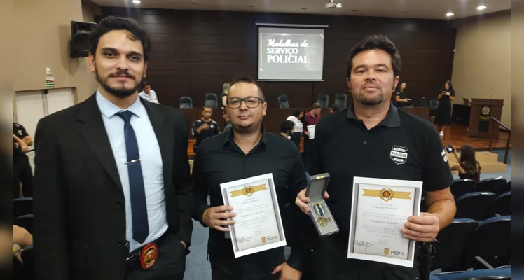 Agentes de segurança marcaram presença e foram homenageados.