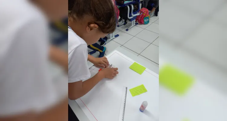 Diversão e aprendizado andaram de mãos dadas durante a aula.