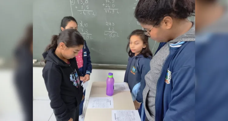 Diversão e aprendizado andaram de mãos dadas durante a aula.