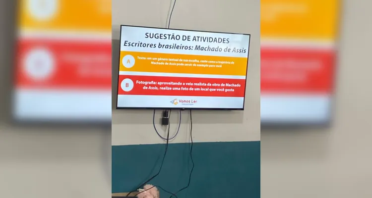 Temática trouxe mais sobre o patrono da literatura brasileira aos alunos.