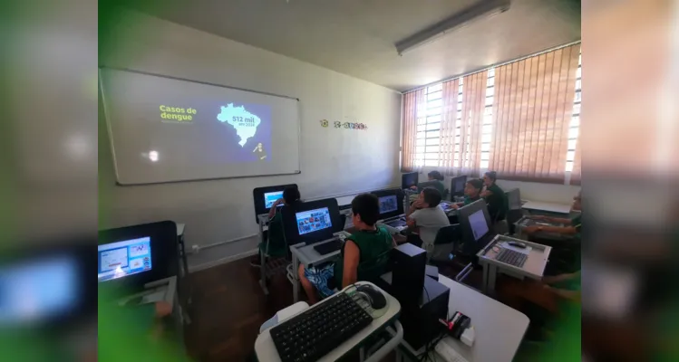 Trabalho teve vários momentos de conscientização junto aos alunos.