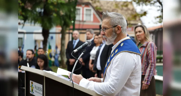 Ato cívico marca o aniversário do município de Palmeira