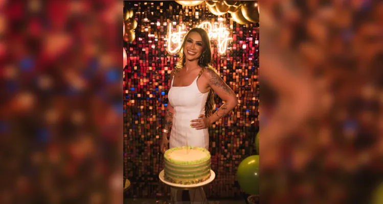A bela aniversariante.