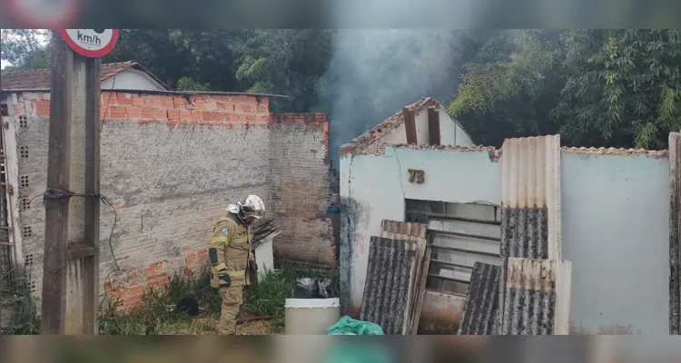 Fogo pode ter começado por conta de uma bituca de cigarro