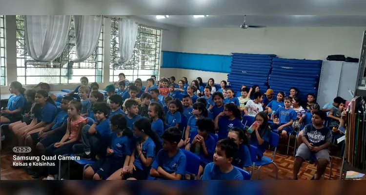 Durante o período das aulas, a turma assistiu a uma palestra promovida por uma Unidade de Saúde abordando a doença