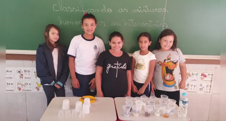 Dois tipos de experimentos foram realizados e estudantes puderam ter noções mais amplas da proposta.