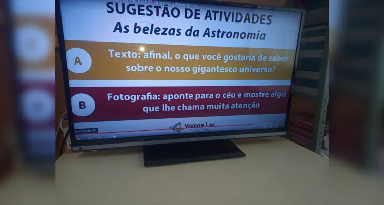 Trabalho em sala, aula do Vamos Ler e registros em casa foram amplamente explorados pelos alunos.