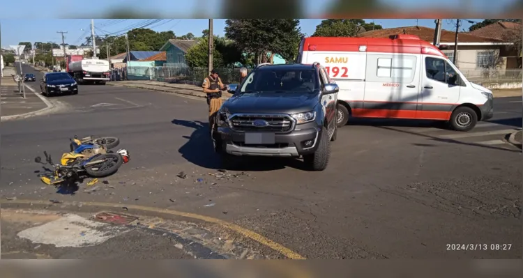 Motociclista fica em estado grave após acidente em Uvaranas