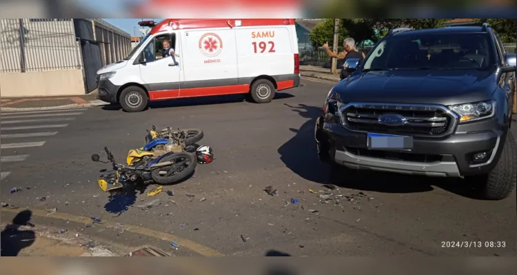 Motociclista fica em estado grave após acidente em Uvaranas