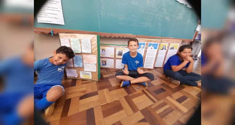 Os trabalhos realizados pelos estudantes tinham como objetivo reforçar conceitos de maneira dinâmica e visual.