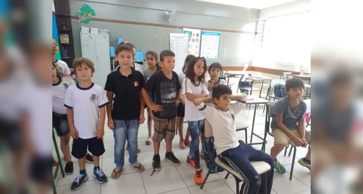 Desenvolvimento da proposta contou com grande engajamento dos alunos.