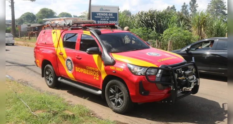 A condutora do carro não sofreu ferimentos.  