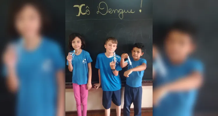 Com a realização de diversas dinâmicas, a turma auxiliou efetivamente a comunidade no combate à dengue.