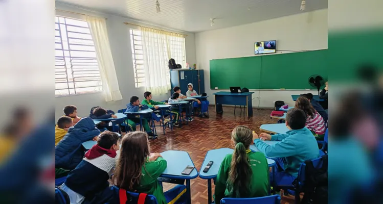 A videoaula do projeto Vamos Ler baseou as atividades realizadas pela turma.