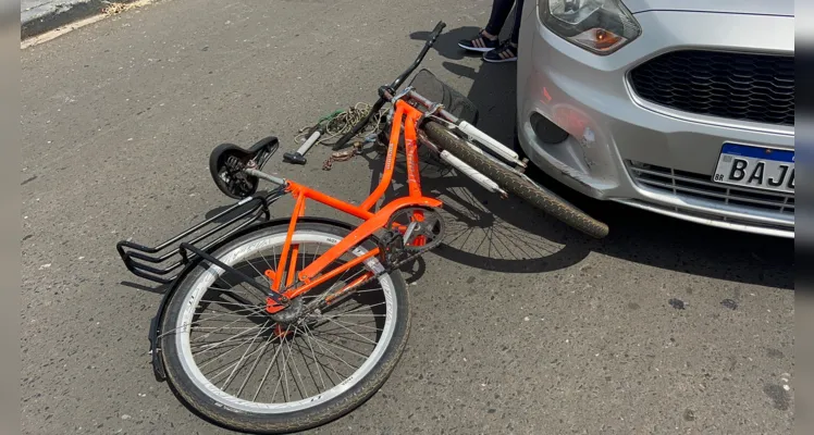 A vítima teve uma escoriação no rosto e foi encaminhada pela ambulância para a UPA Santana.